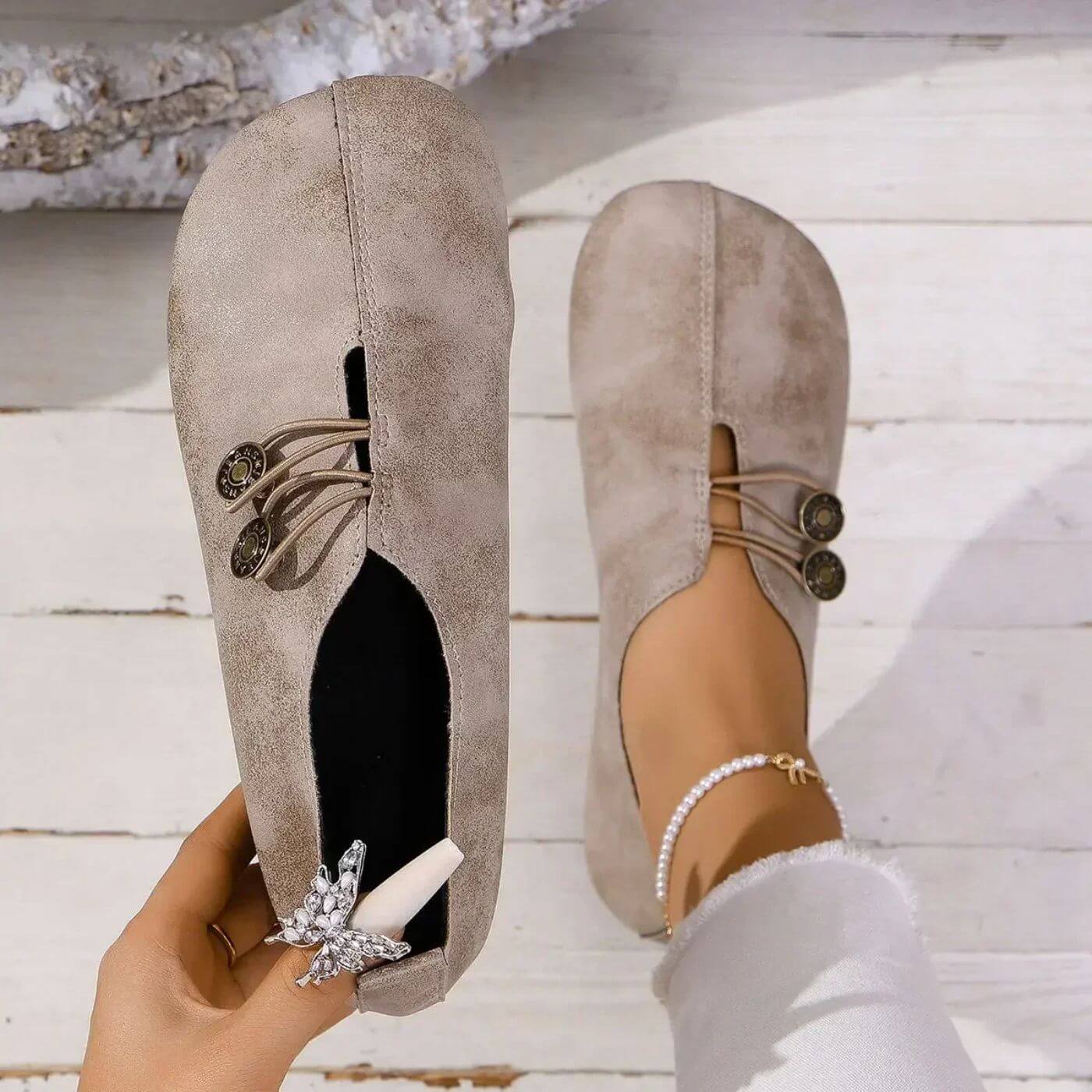 Dámské slip-on boty Comfort s flexibilní podrážkou