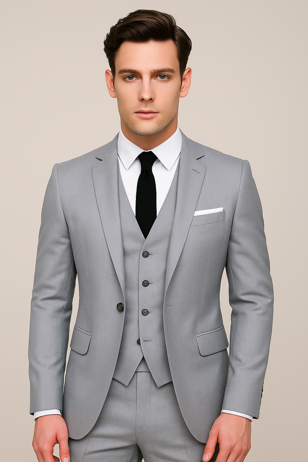Pánský kompletní slim fit oblek