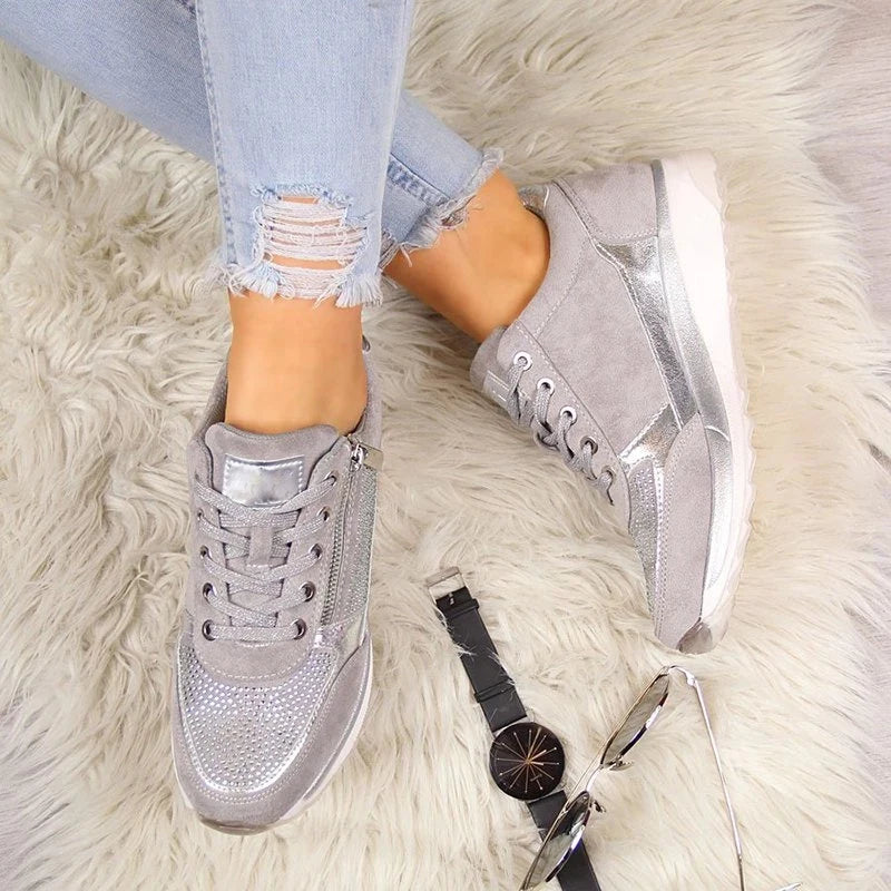 Women's Cushioned Sports Shoes with Non-Slip Sole