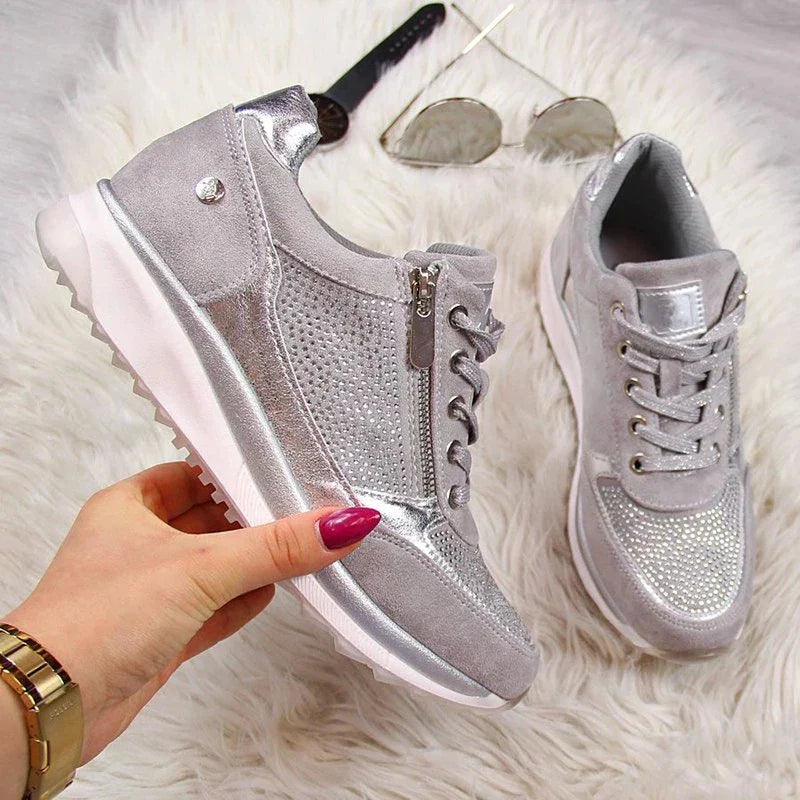 Women's Cushioned Sports Shoes with Non-Slip Sole