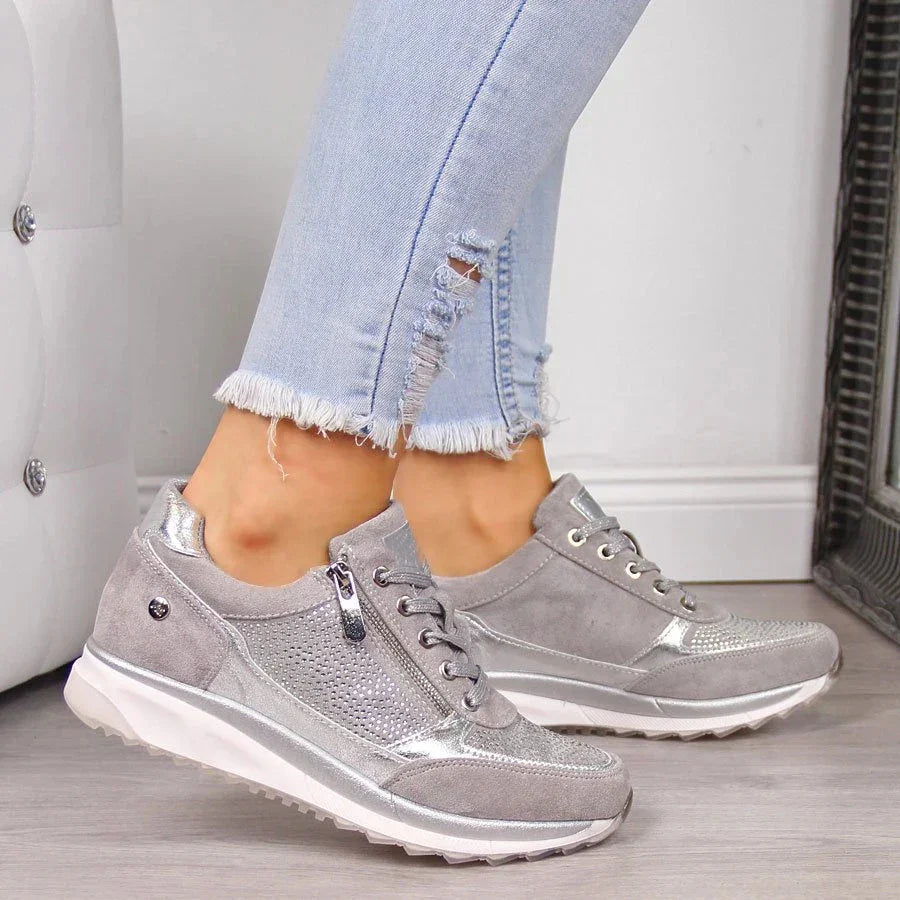 Women's Cushioned Sports Shoes with Non-Slip Sole