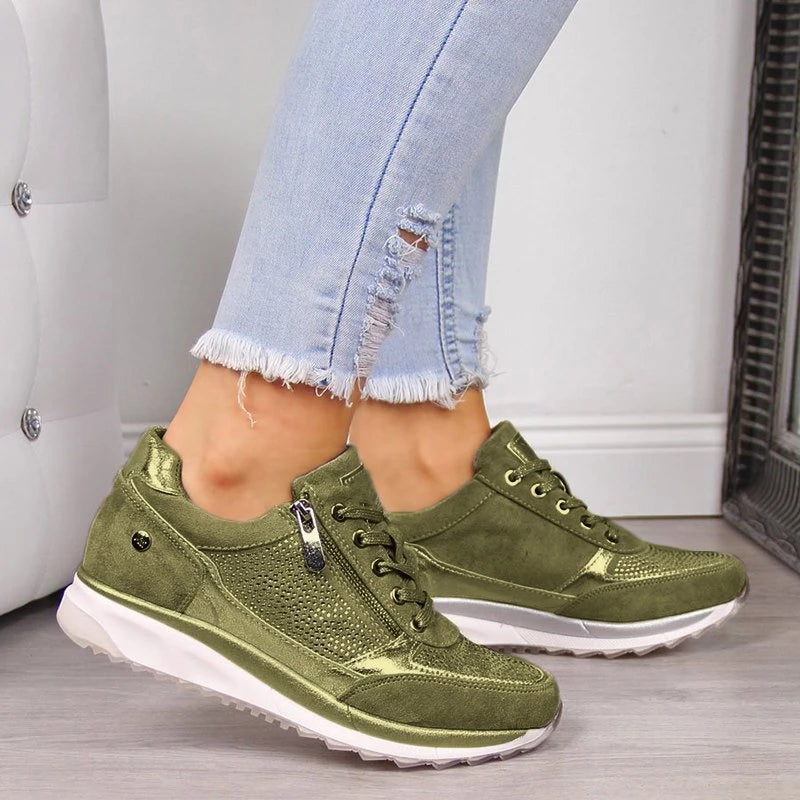 Women's Cushioned Sports Shoes with Non-Slip Sole