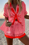 Short Summer Set with Lobster Print