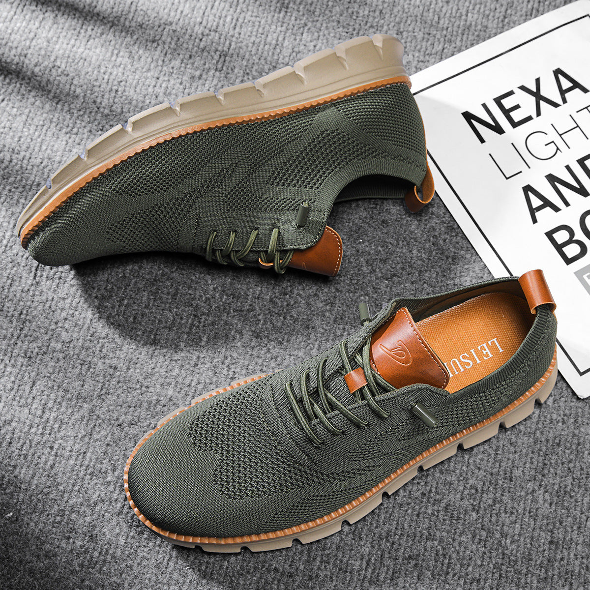 Sapatos ortopédicos respiráveis para caminhada com suporte plantar