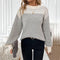 Maglione Invernale da Donna con Motivo Pied-de-Poule | Pullover Caldo Morbido e Confortevole