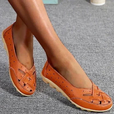 Mocassins orthopédiques en cuir respirant