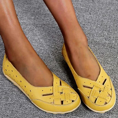 Mocassins orthopédiques en cuir respirant