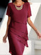 Robe légère en chiffon plissé