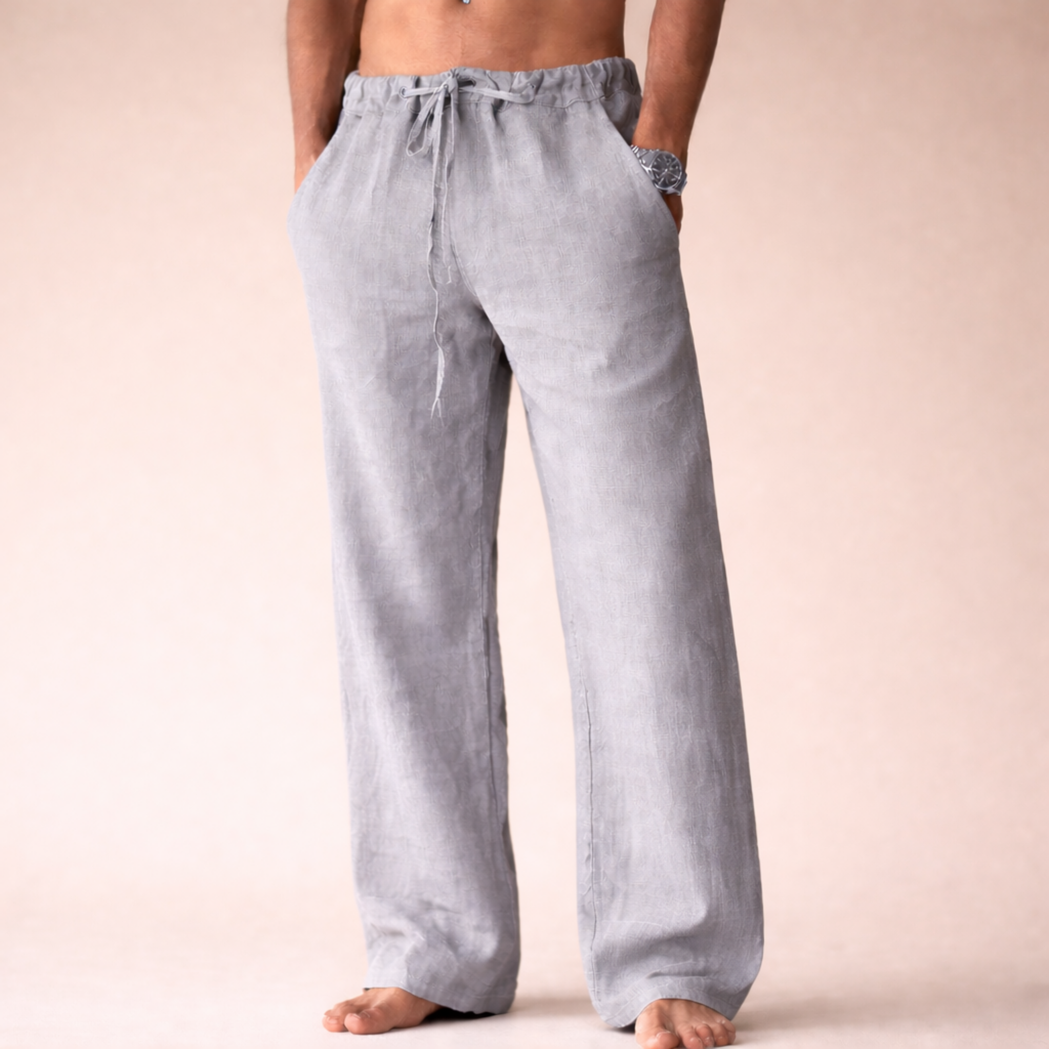 Pantalons en lin respirants et confortables