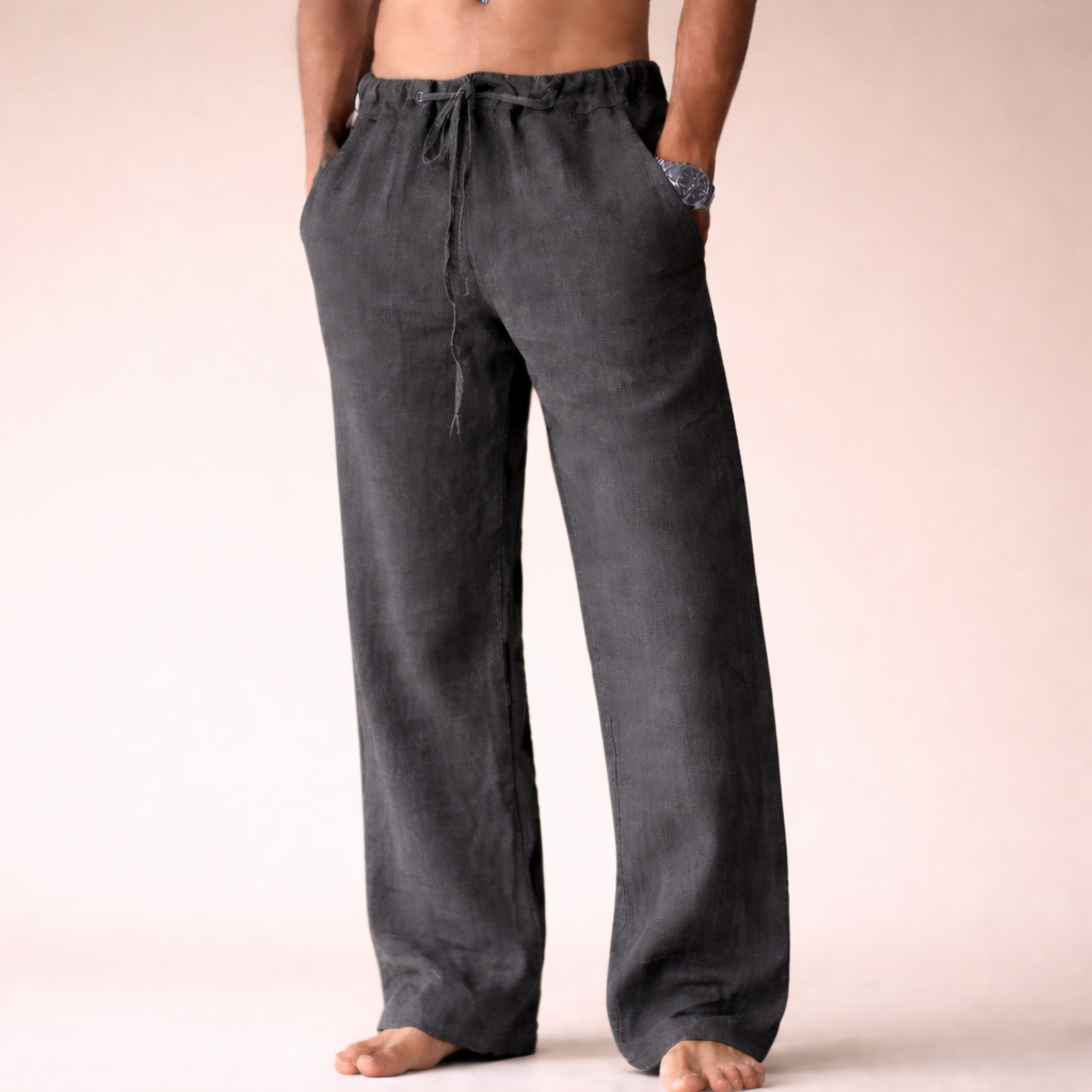 Pantalons en lin respirants et confortables