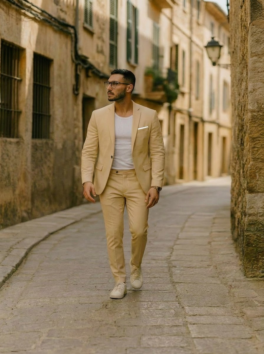 Elegancka męska suknia na wesele | Formalna
