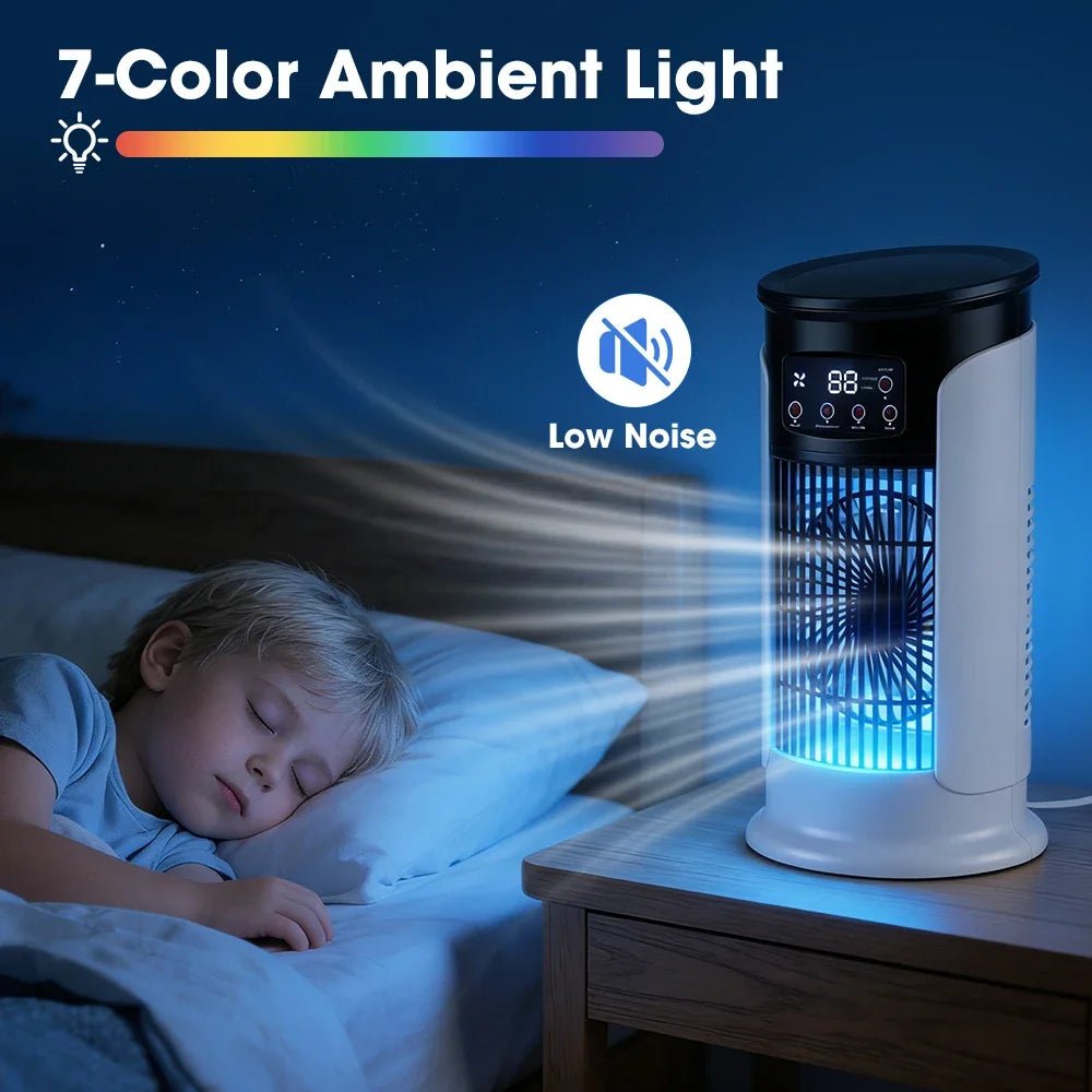 FreshWind Rafraîchisseur 3-en-1 avec humidificateur et LED