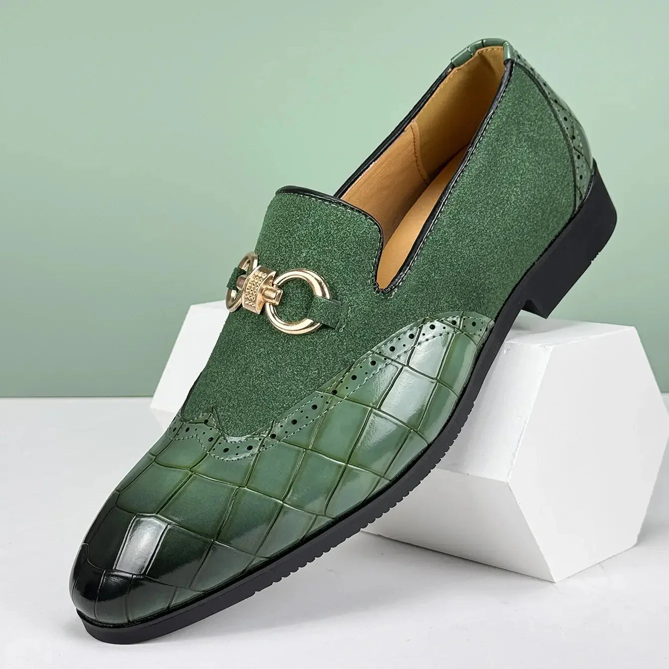 Mocassins em pele