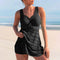 Tankini pour femme avec jupe en dentelle
