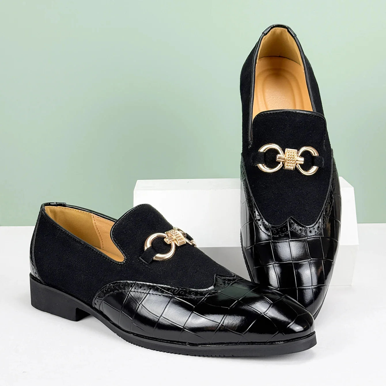Valerio Leather Loafers - Redwood Main