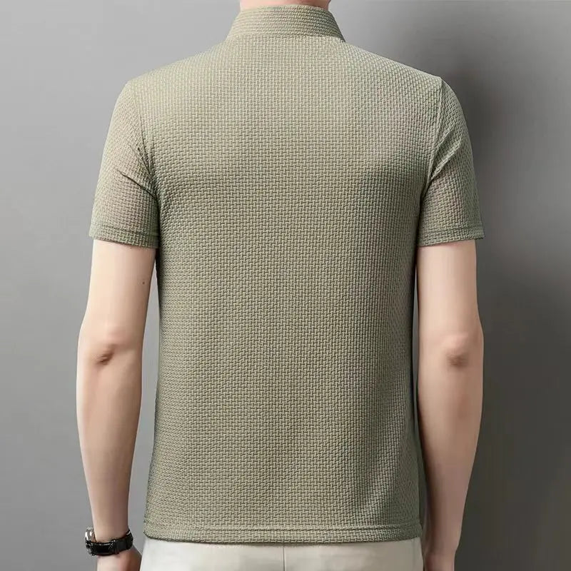 Polo Stanley en maille gaufrée