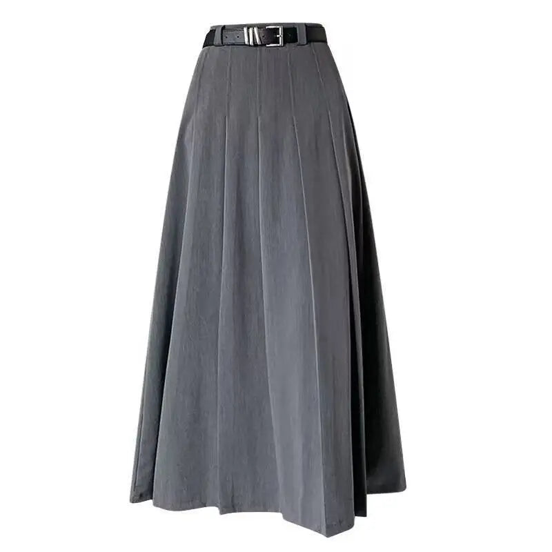Midi plisovaná sukně s páskem pro ženy – elegantní a univerzální
