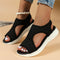 Women's Orthopedic Sandals with Wedge and Open Toe