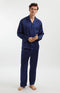 Sapphire Dream | Set loungewear din satin albastru închis