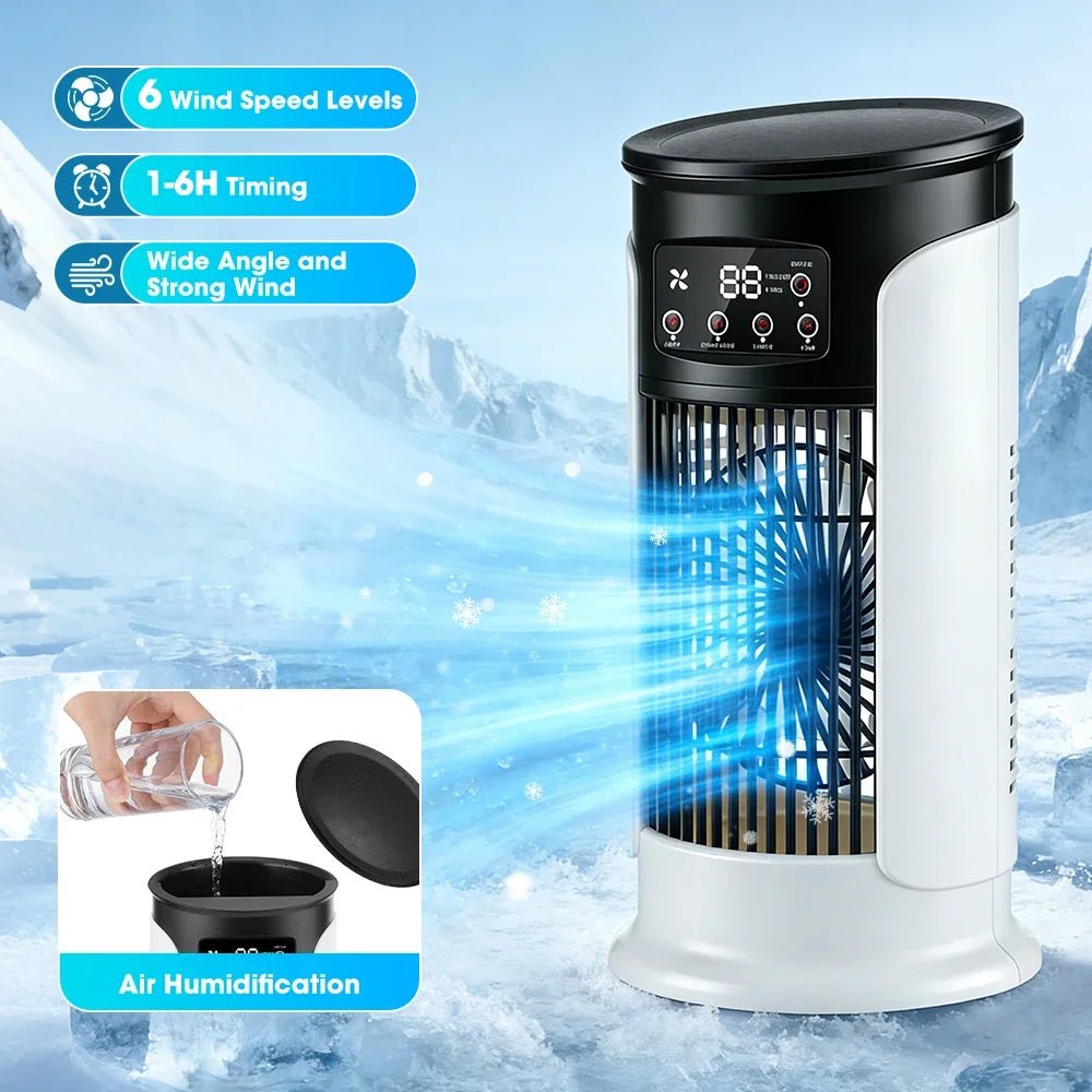 FreshWind Rafraîchisseur 3-en-1 avec humidificateur et LED