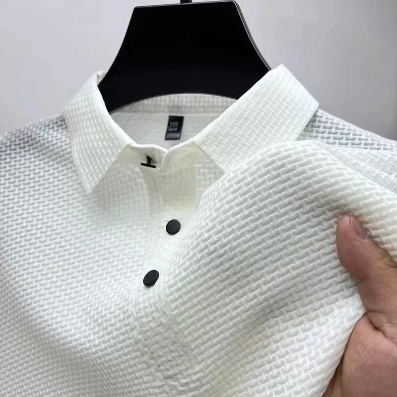 Polo Stanley en maille gaufrée