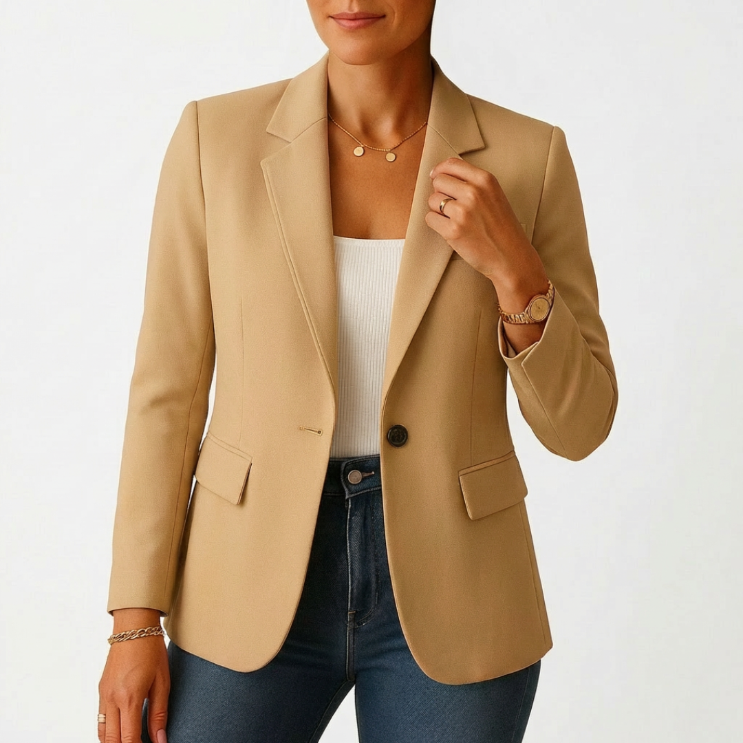 Sofía | Blazer para mujer con cierre de un botón y solapa clásica | Profesional