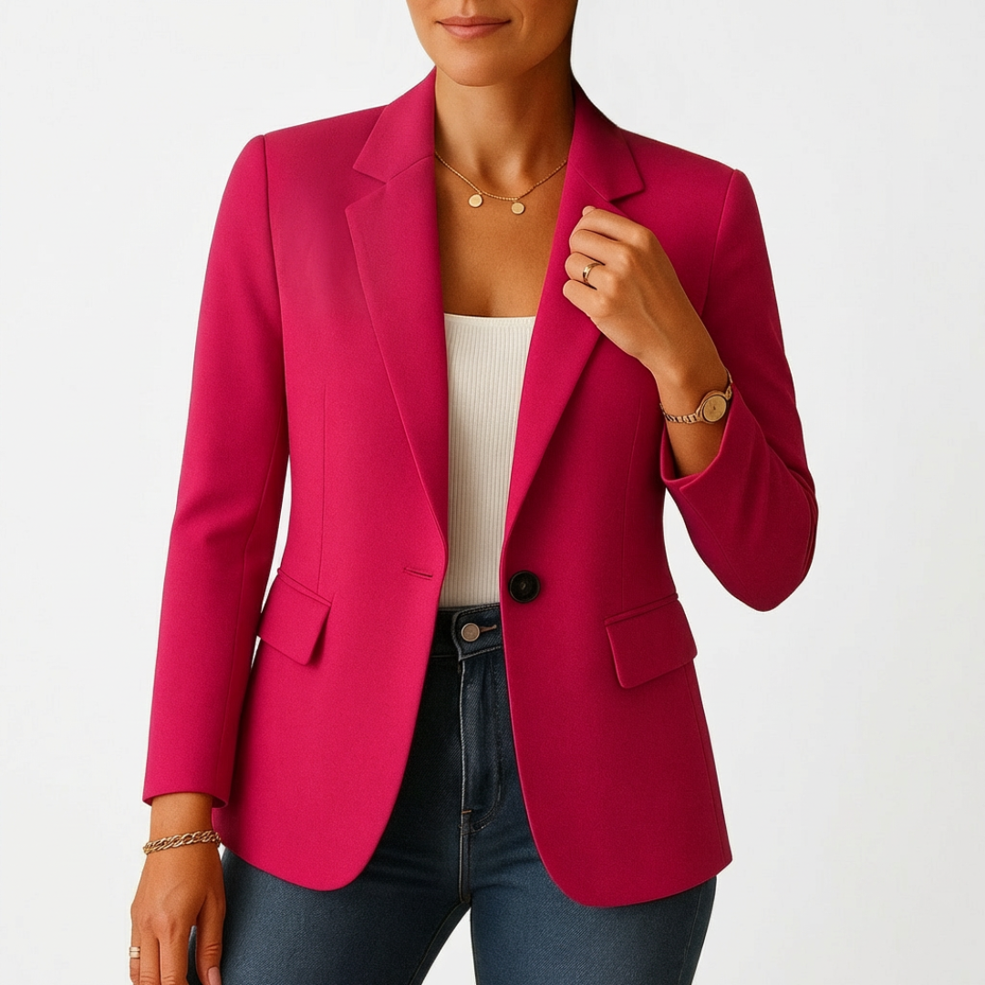 Sofía | Blazer para mujer con cierre de un botón y solapa clásica | Profesional