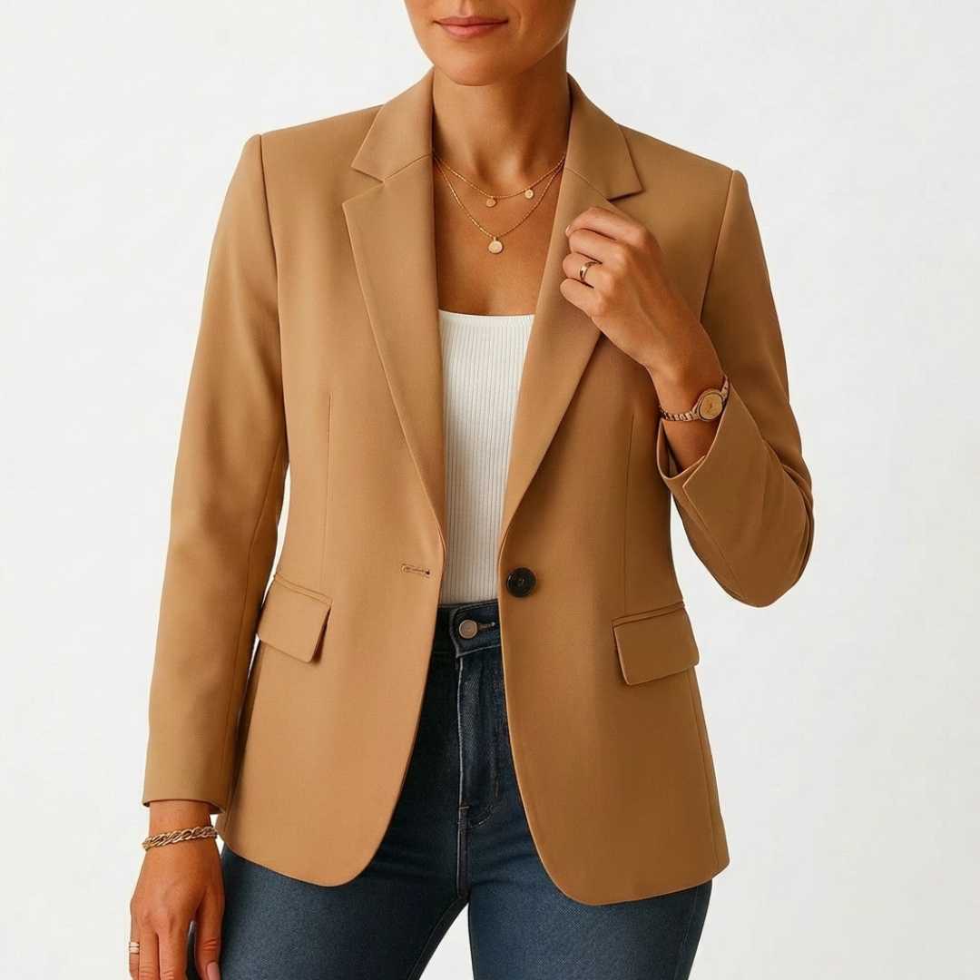 Sofía | Blazer para mujer con cierre de un botón y solapa clásica | Profesional
