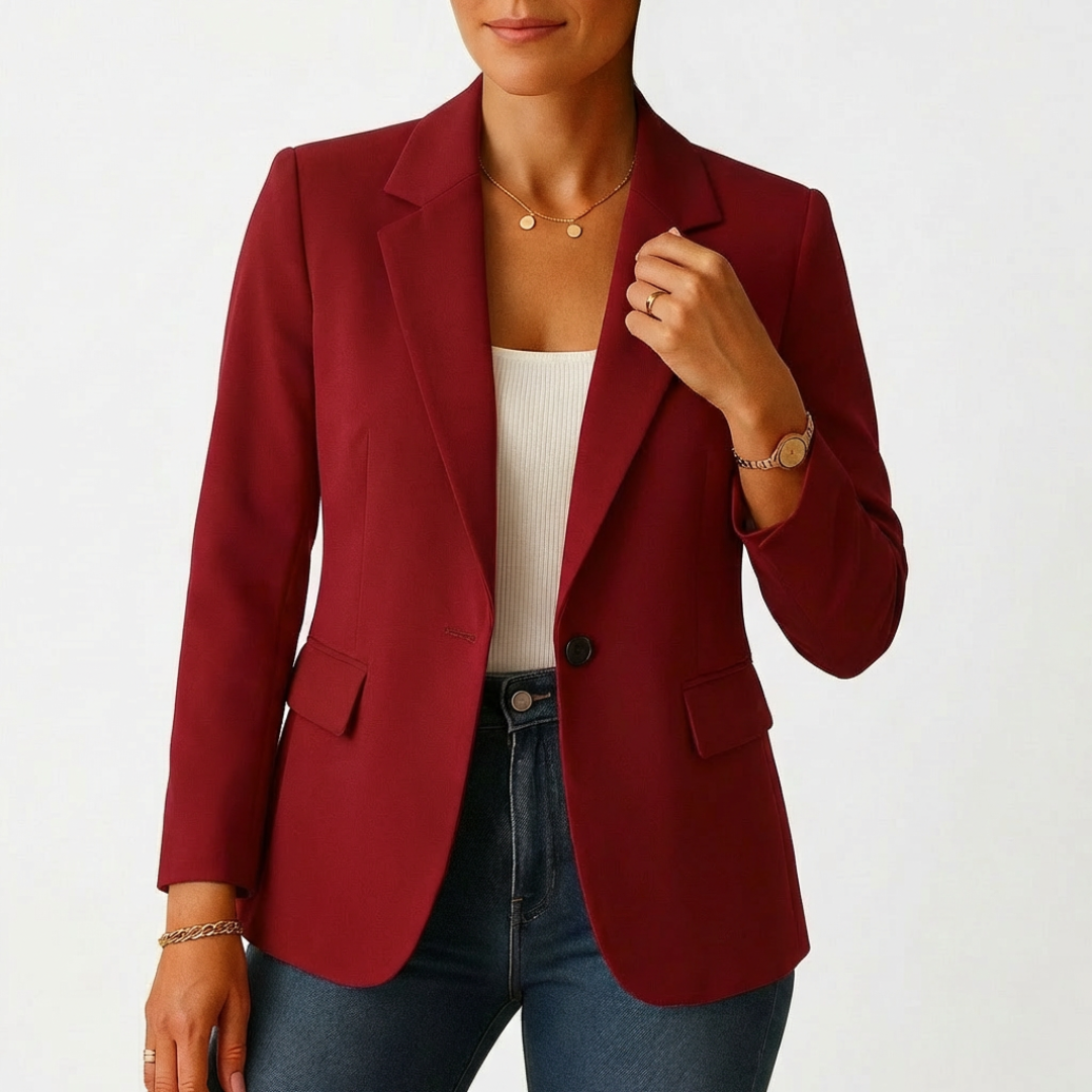 Sofía | Blazer para mujer con cierre de un botón y solapa clásica | Profesional