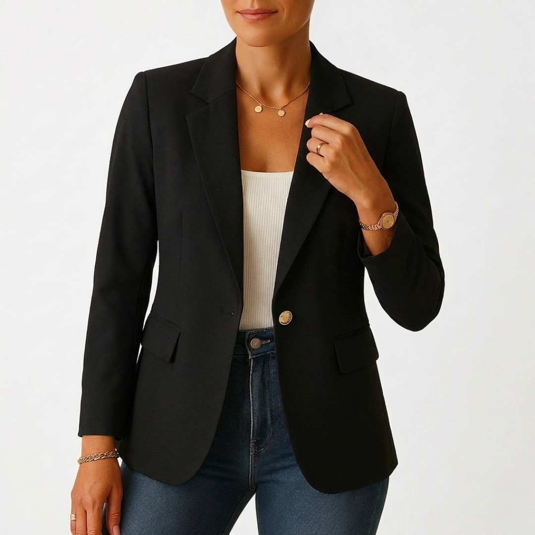 Sofía | Blazer para mujer con cierre de un botón y solapa clásica | Profesional