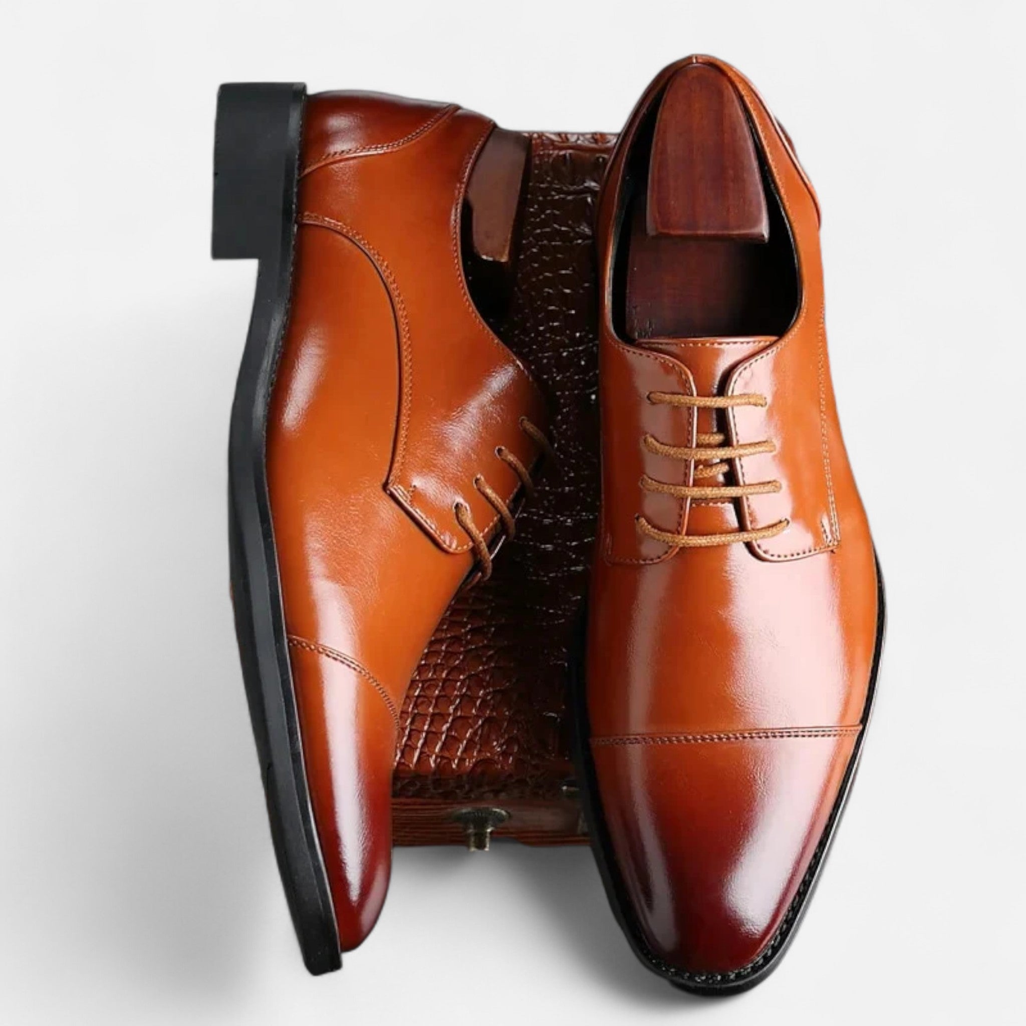 Elegantní pánské oxfordky s klasickým šněrováním