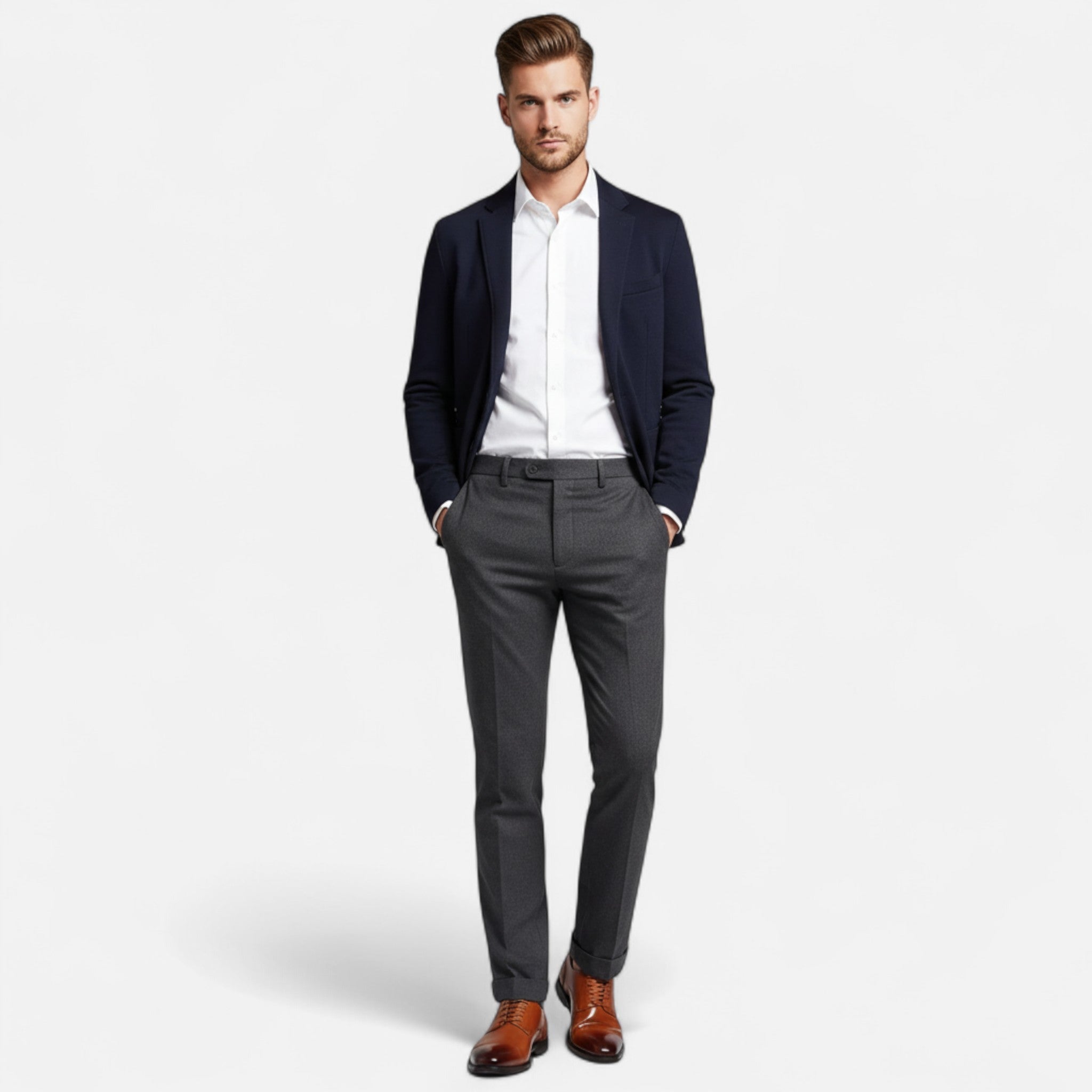 Elegantní pánské oxfordky s klasickým šněrováním