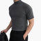 T-shirt homme à col montant et manches courtes
