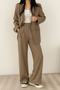 Completo Elegante da Donna con Blazer e Pantaloni a Gamba Ampia