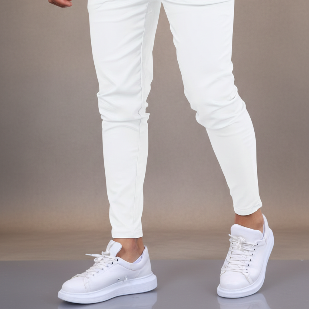 Unax | Pantalones Chino Hombre Skinny Fit Tobillo Ajustado Bolsillos Laterales Pasantes