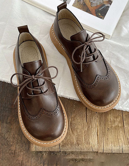 Pantofi Oxford pentru femei cu vârf pătrat lat