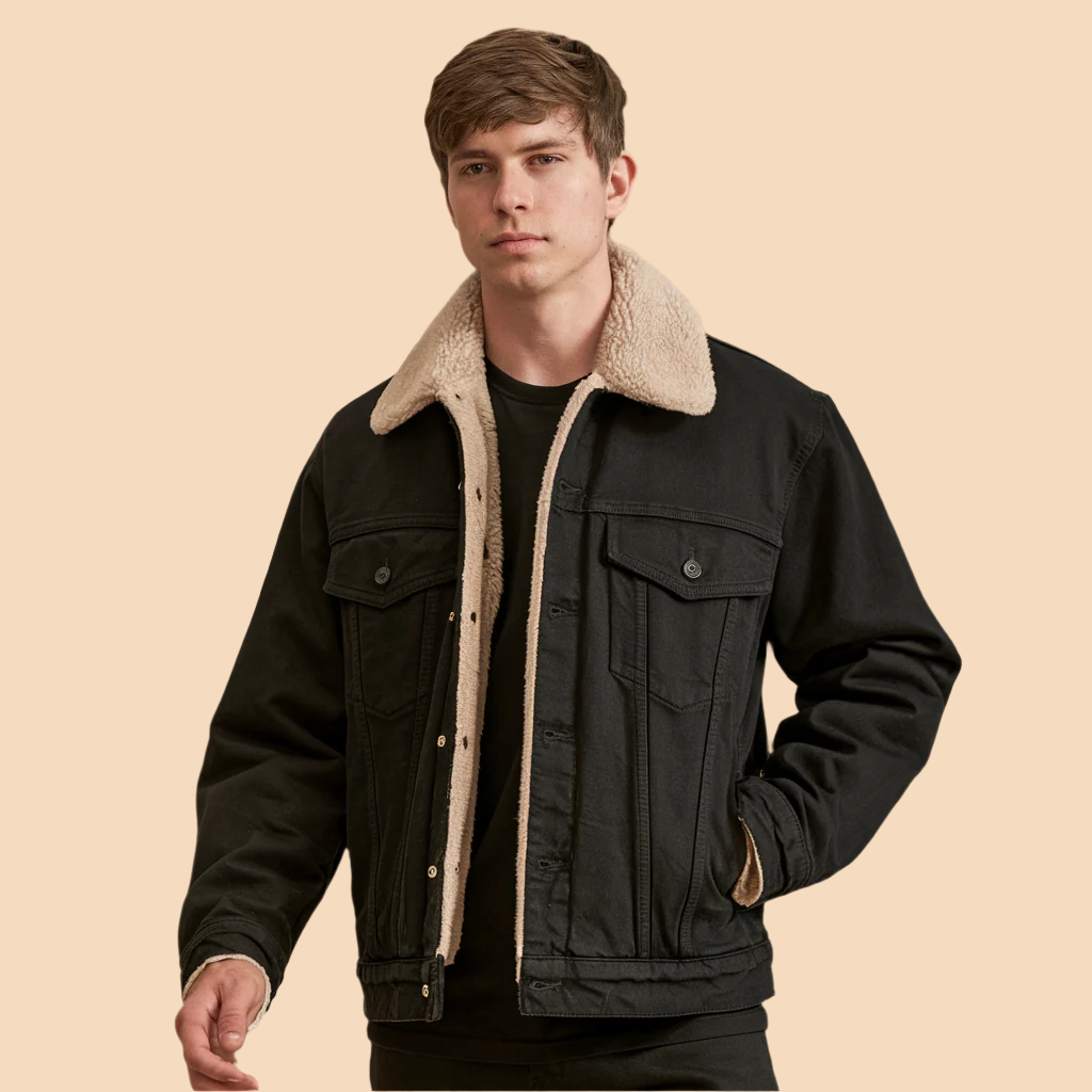 Classic vintage men's bomber jacket