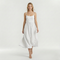 Robe midi trapèze pour femme style ascot pour invitée de mariage