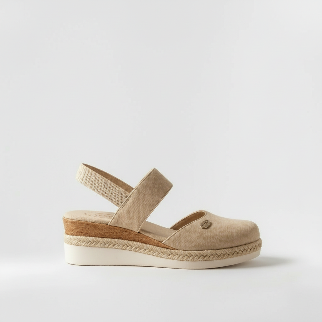 Γυναικεία πέδιλα espadrilles με λουράκι και πλατφόρμα σόλα για το καλοκαίρι