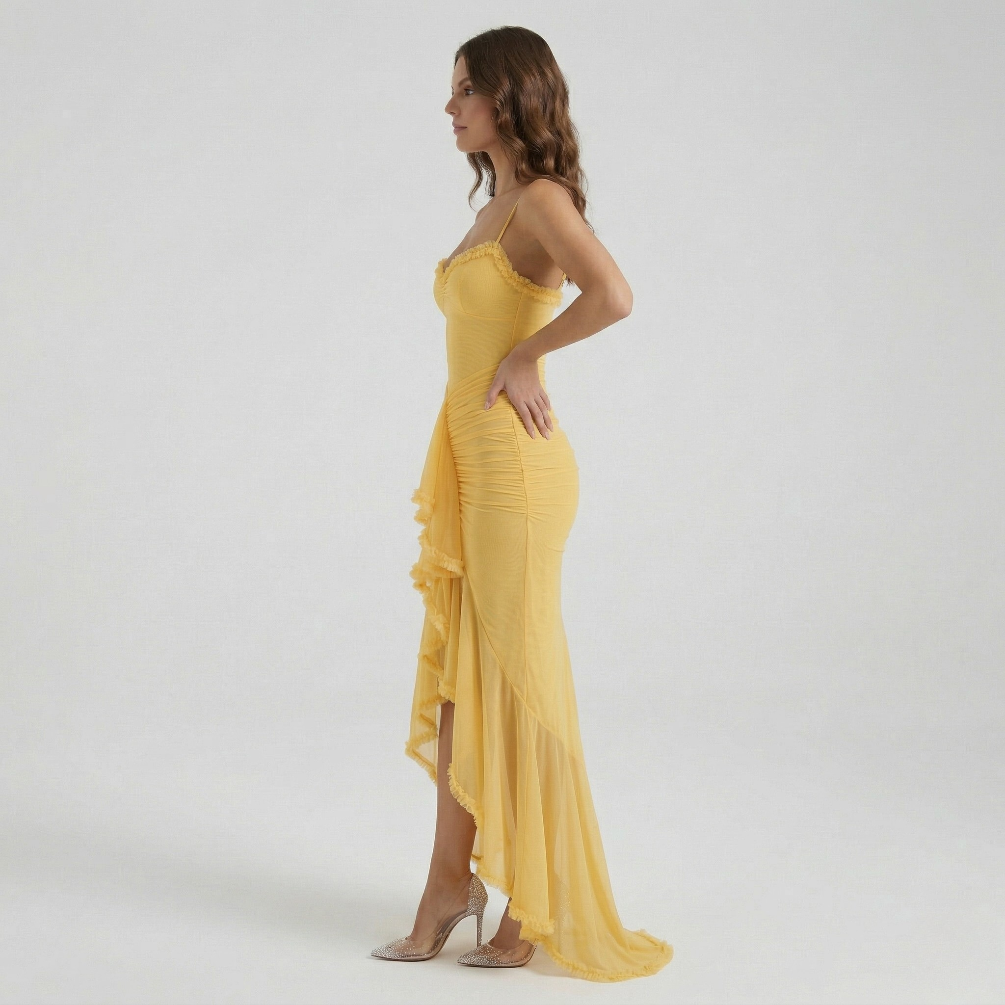 Abito Maxi Elegante da Donna con Spacco – Vestito Lungo Estivo Fluido
