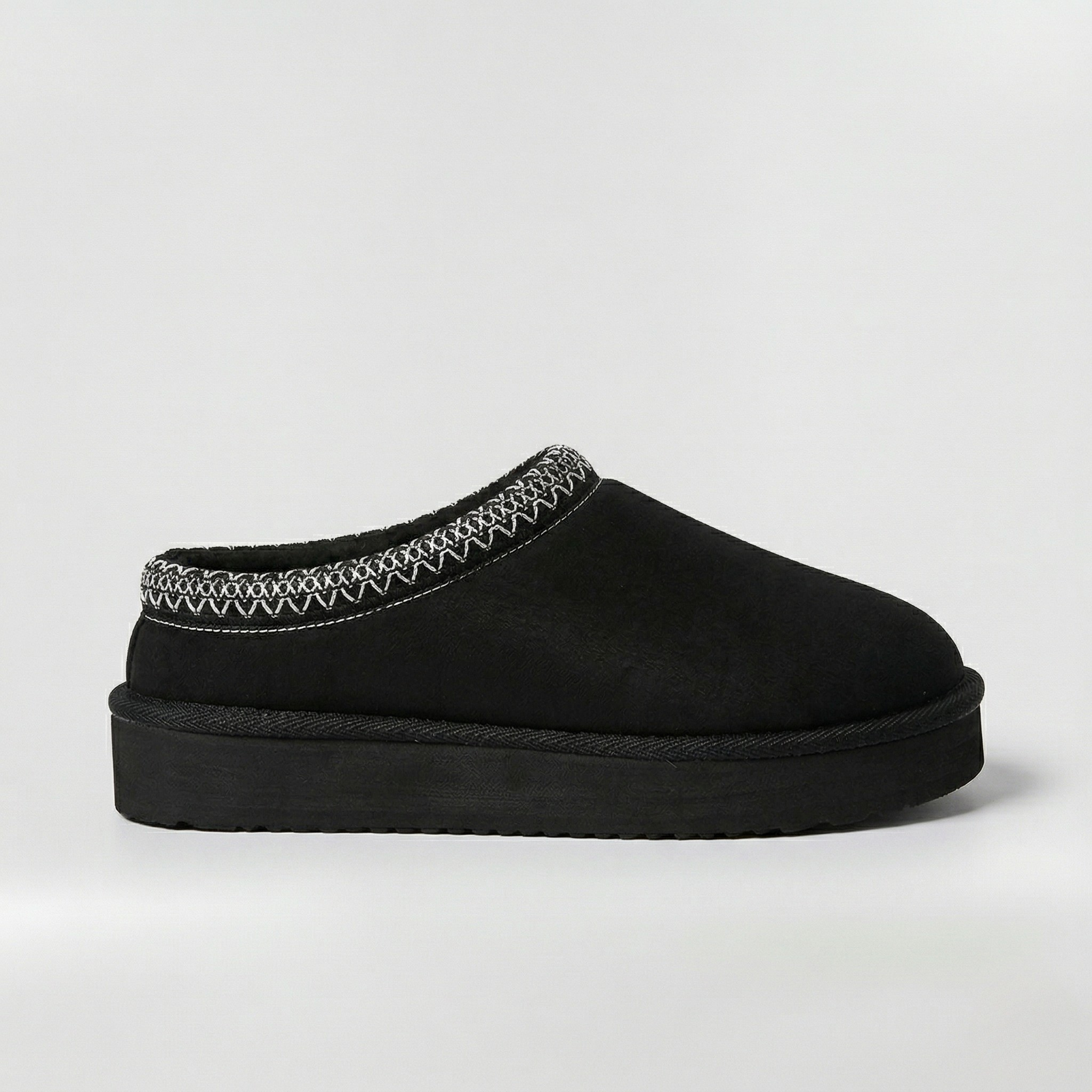 Chaussons d'hiver pour femme avec semelle plateforme, chaussures d'intérieur chaudes, style pantoufles décontractées