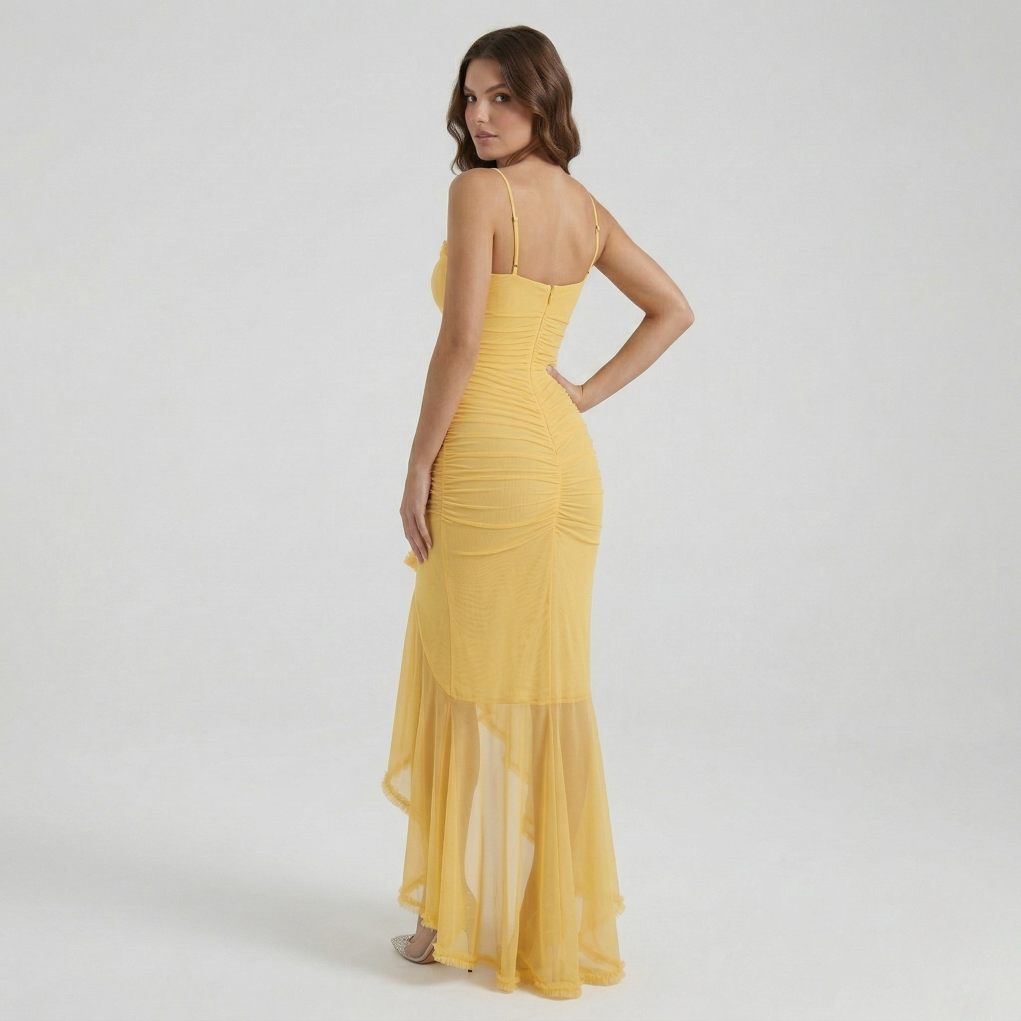 Abito Maxi Elegante da Donna con Spacco – Vestito Lungo Estivo Fluido