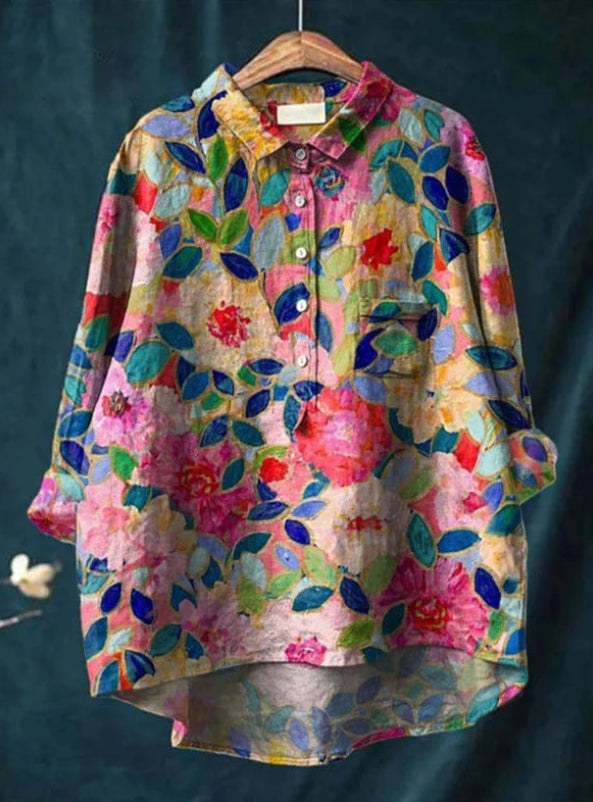 Blusa floreale elegante