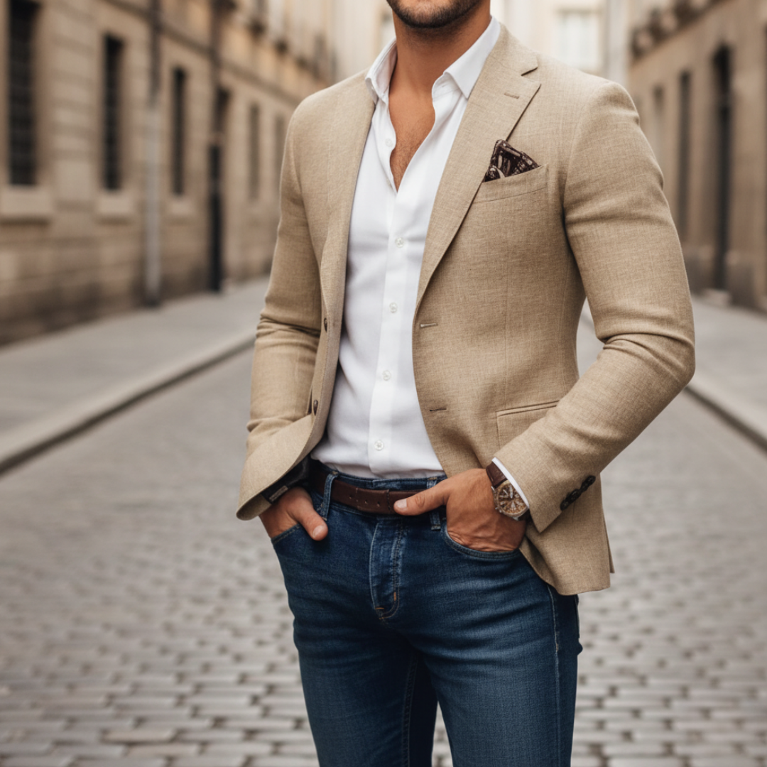 Elegáns férfi slim fit blézer
