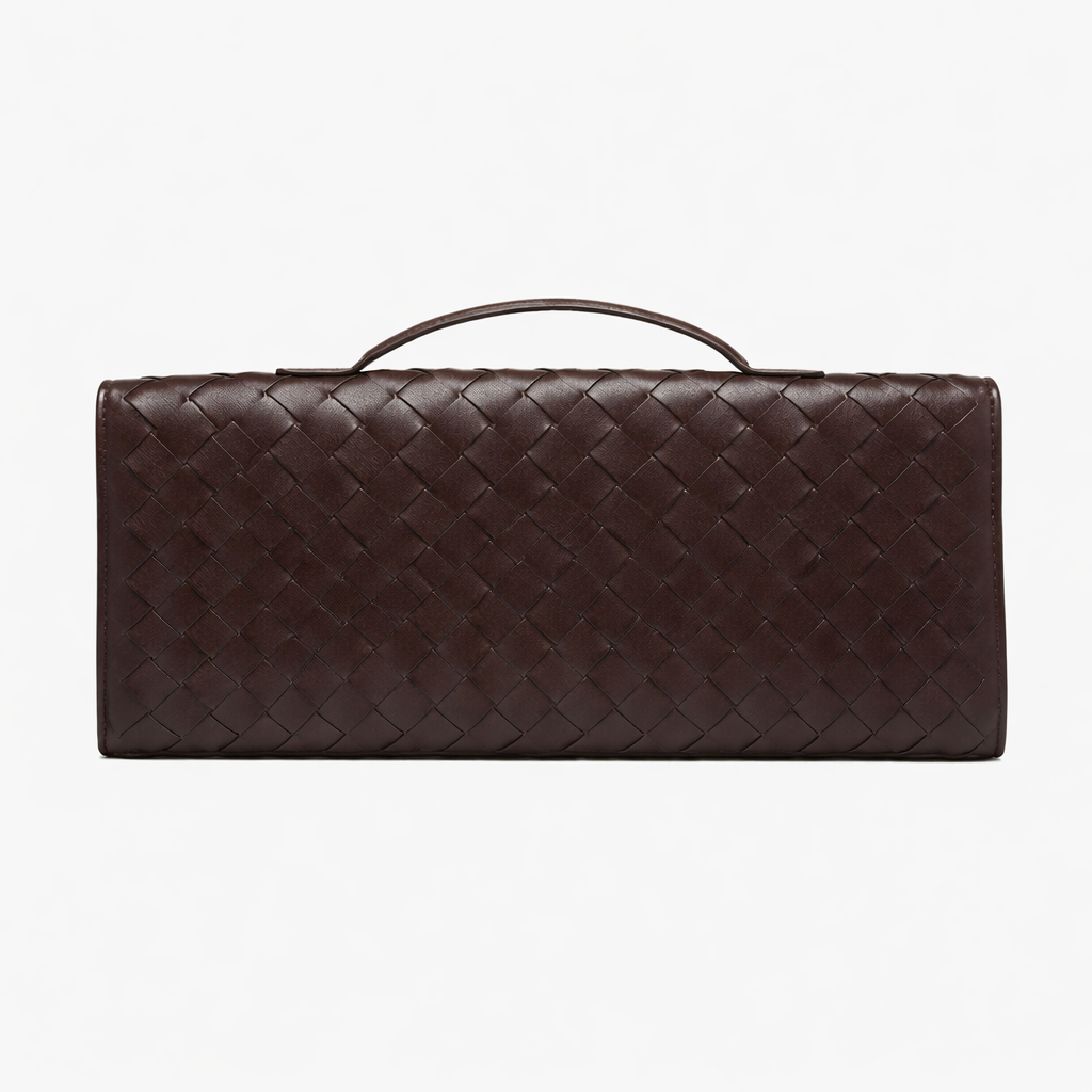 Woven Clutch with Removable Shoulder Strap