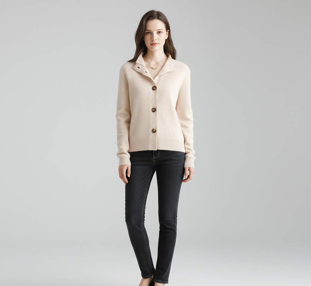 Valerios Fashion cardigan donna in lana
