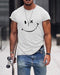 T-shirt de homem em algodão com mangas curtas e gola redonda casual