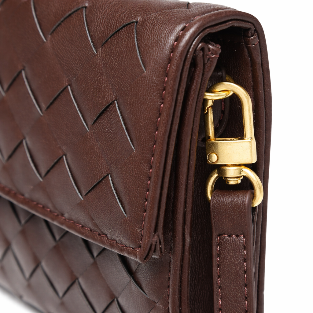 Woven Clutch with Removable Shoulder Strap