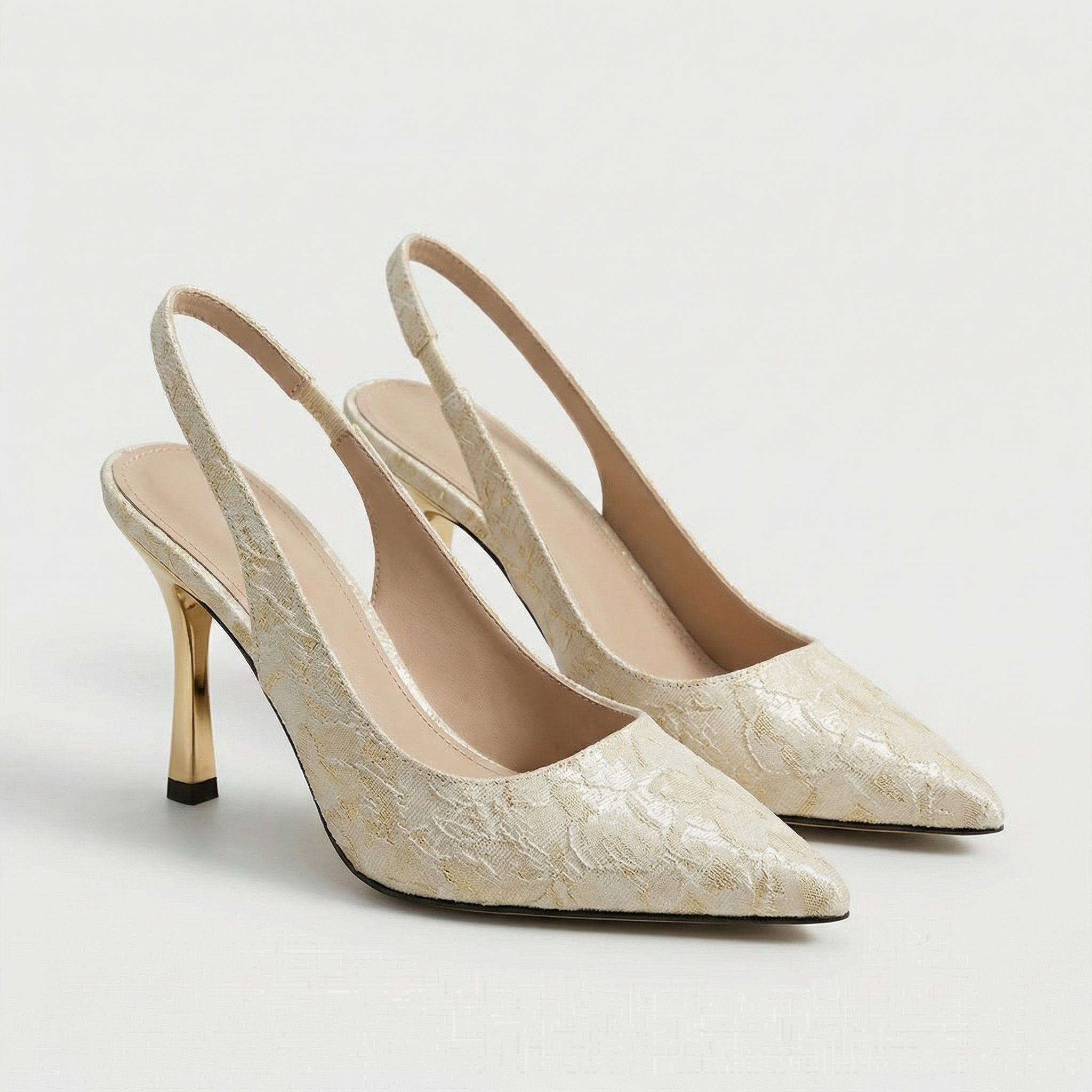 Sandali a Punta con Tacco da Donna – Eleganti Slingback Raffinati