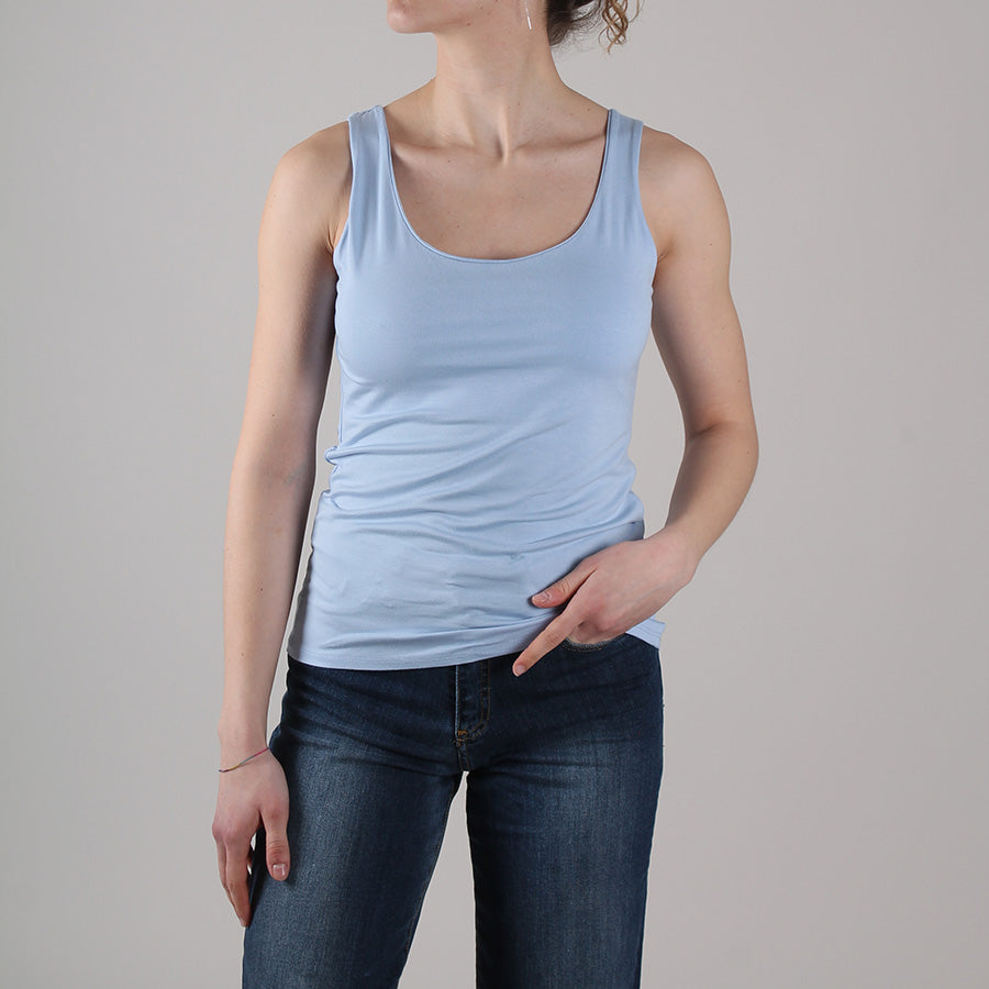 Elastic Jersey Tank Top